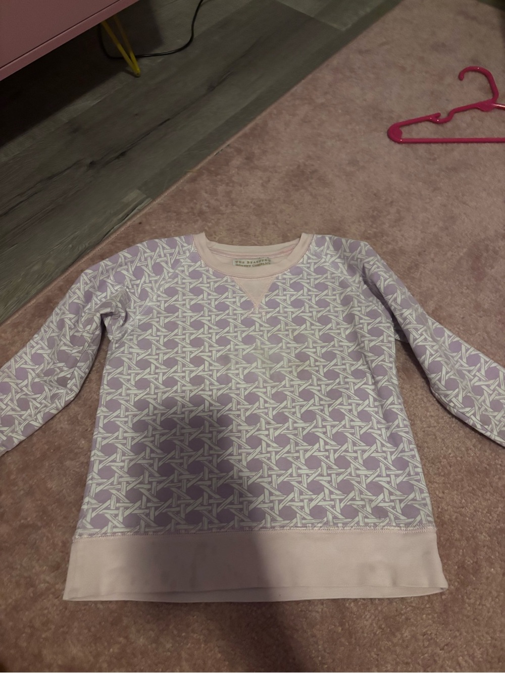 The Beaufort Bonnet Company Pink and Lilac Patterned Top